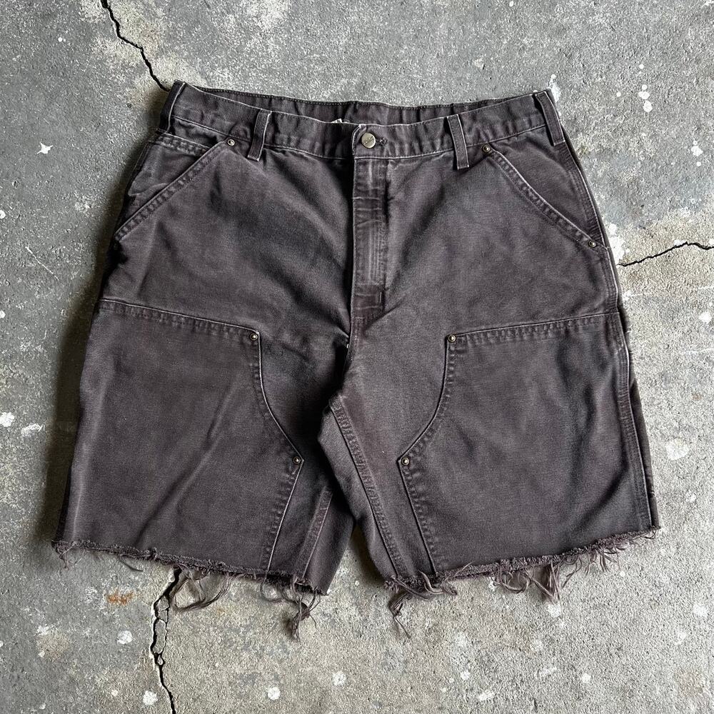 Carhartt brown double knee work wear carpenter shorts